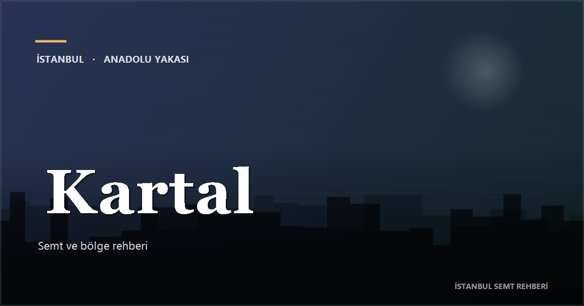 Kartal bölge rehberi kapak görseli